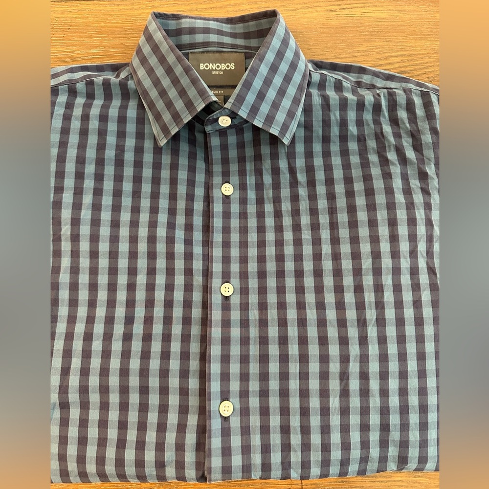 Bonobos Long Sleeve Slim Fit Size‎ 16/33 Gently Worn